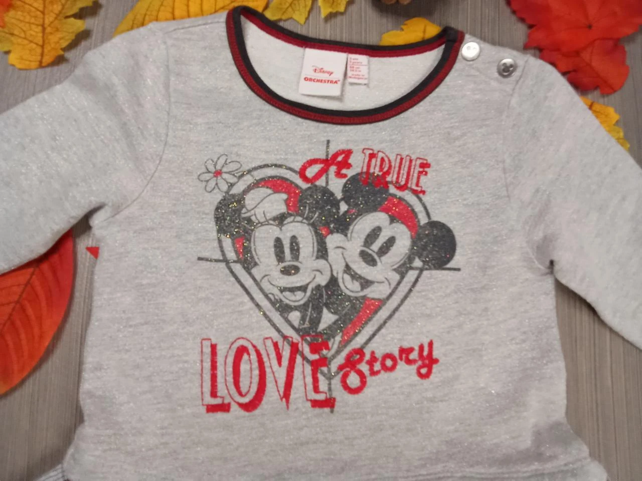 Pretty long-sleeved Minnie and Mickey Disney & Orchestra dress, 3 years – photo 4